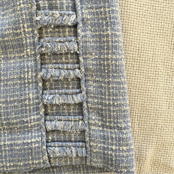 Vintage Blue & White Check Pencil Skirt - Picture 4 of 5